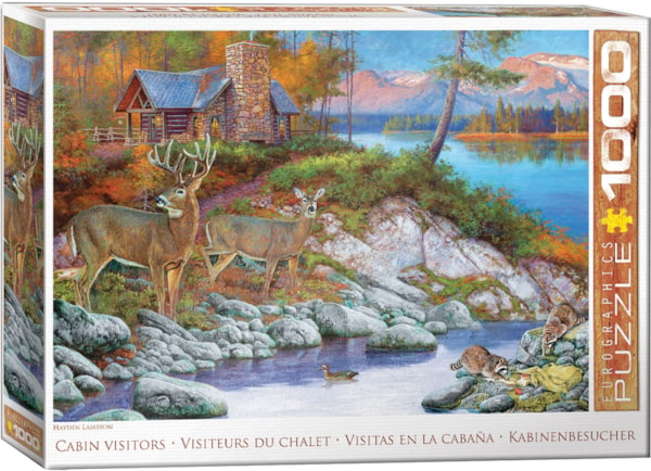 1000 Piece Jigsaw Puzzle - Cabin Visitors | EUROGRAPHICS