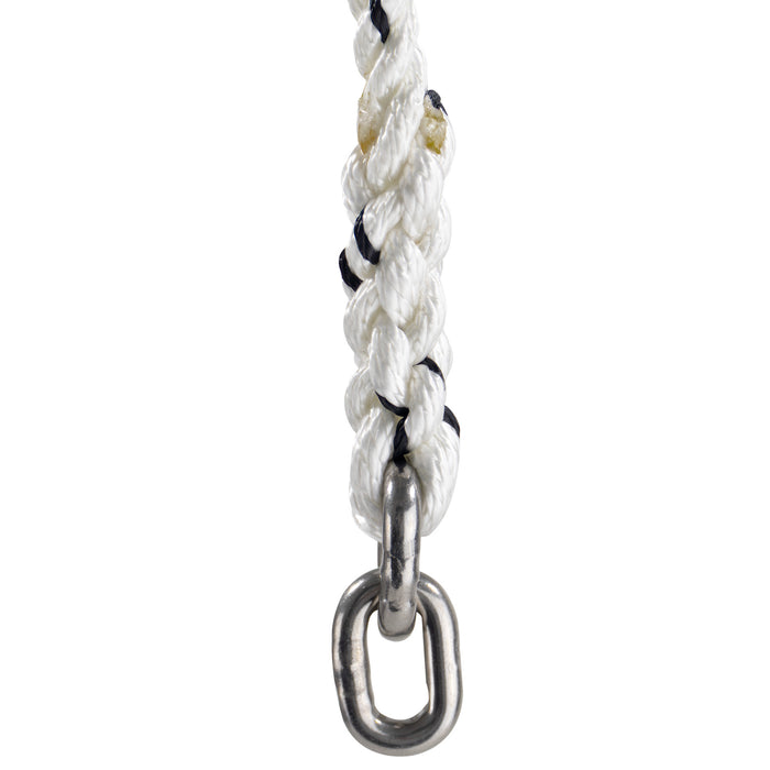 3-Strand Rope to Stainless Steel Anchor Locker Links Splice- FO-4691 - Five Oceans