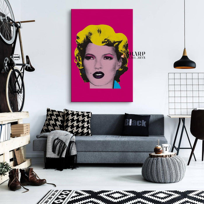 Banksy - Kate Moss Wall Art Canvas - SharpWallArts