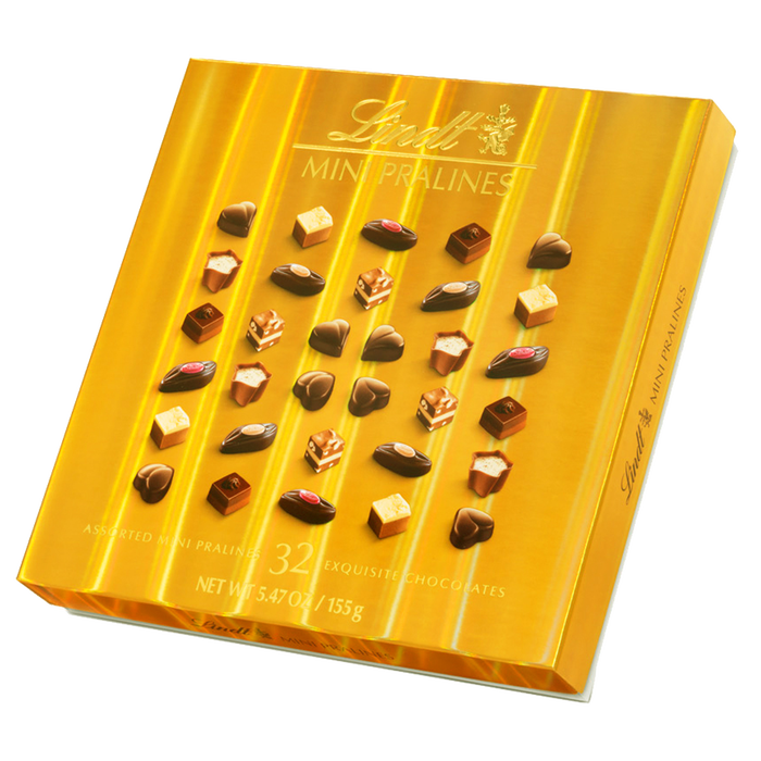 Chocolates Lindt Mini Piralines Gold Caja - 155g