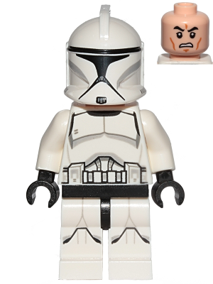 Clone Trooper (Phase 1) - Printed Legs, Scowl