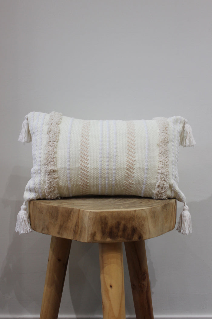 Cream Loop Pillow