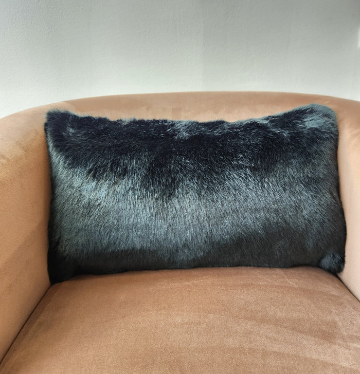 Emerald Faux Fur Pillow