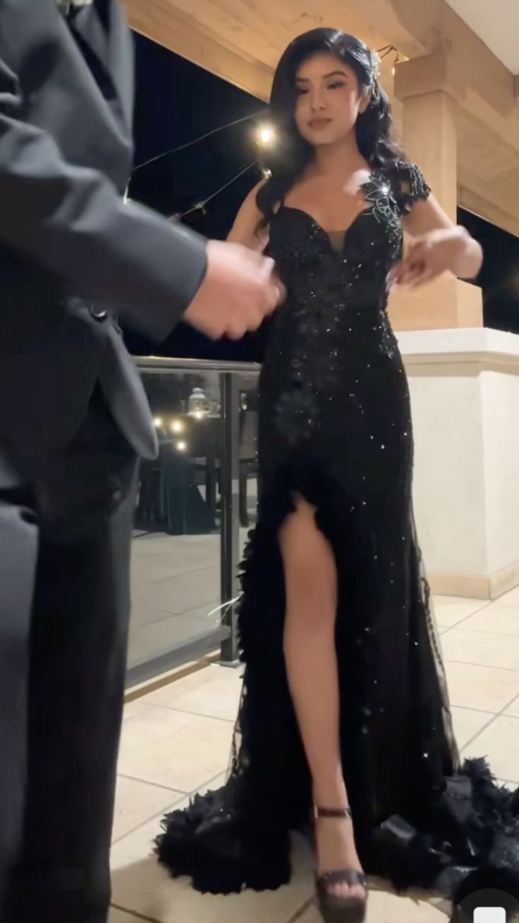 Gorgeous Mermaid Blacktti Straps Tulle Sequin Slit Without Sleeves Long Prom Dress,Evening Dress
