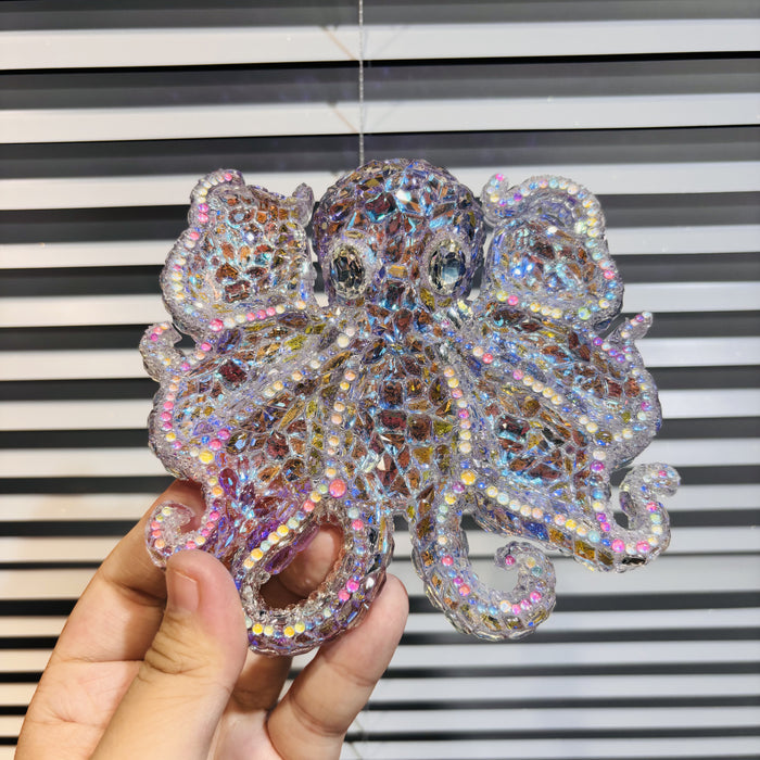 Handmade Diamond Octopus Divided Storage Tray Resin Mold