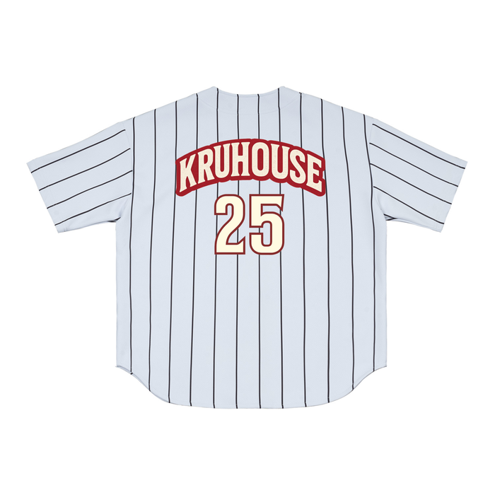 KruHouse Pinstripe Baseball Jersey