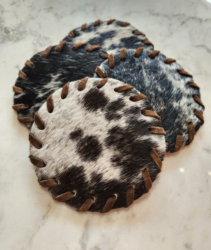 Leather Laced Coaster