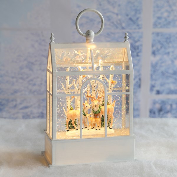 LED Reindeer Forest Spinner 24cm
