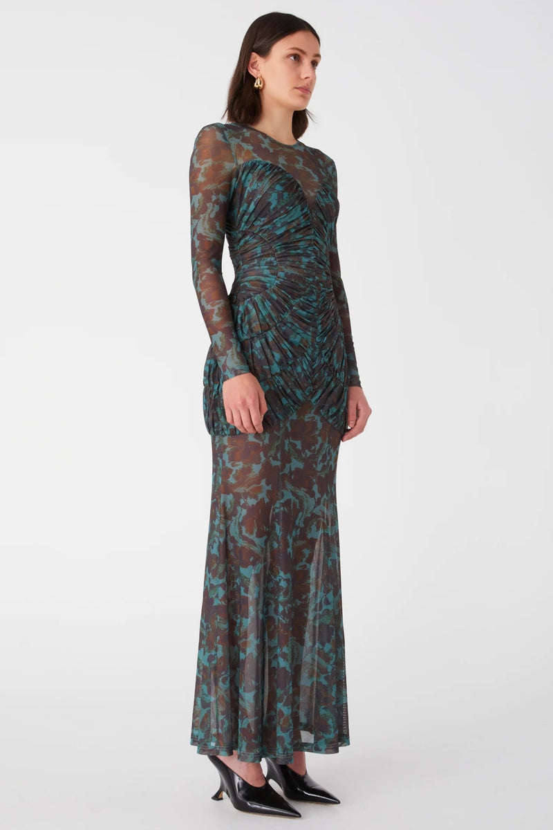 Misha Talitha Maxi Dress - Vintage Chintz Print Jade - SHOPJAUS - JAUS