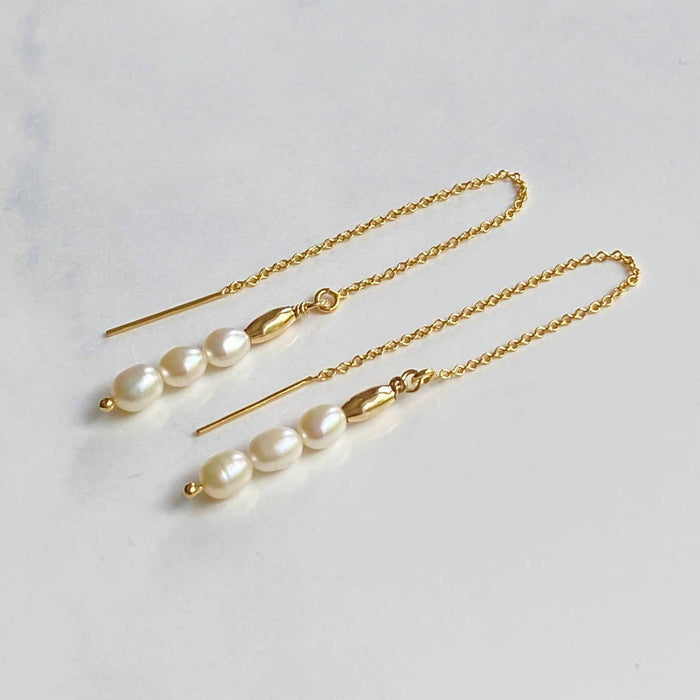 Pearl Threader Earring