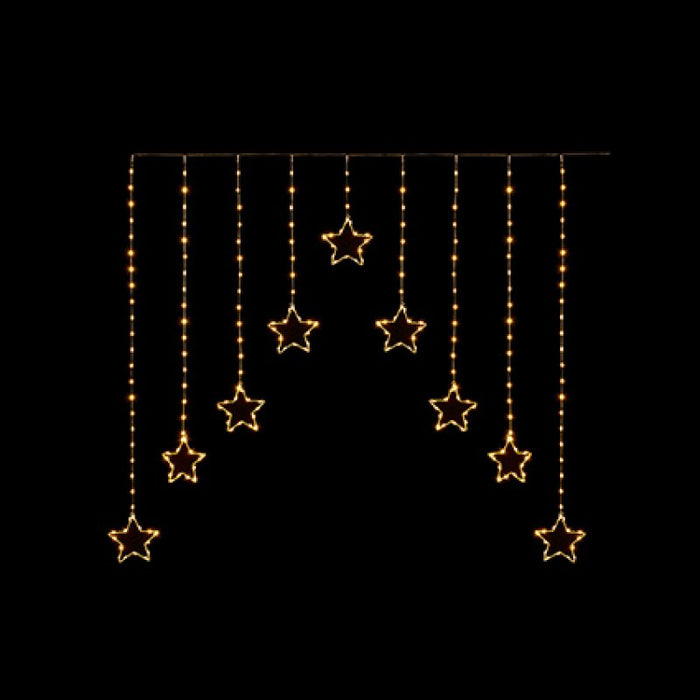 Premier 1.2m x 1.2m Warm White LED Star Curtain Light