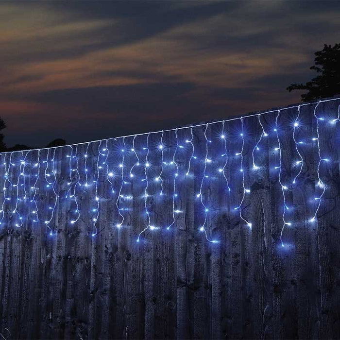 Smart Garden Plug In Christmas Icicle Lights (Mains Powered) – Cool White/Blue LED