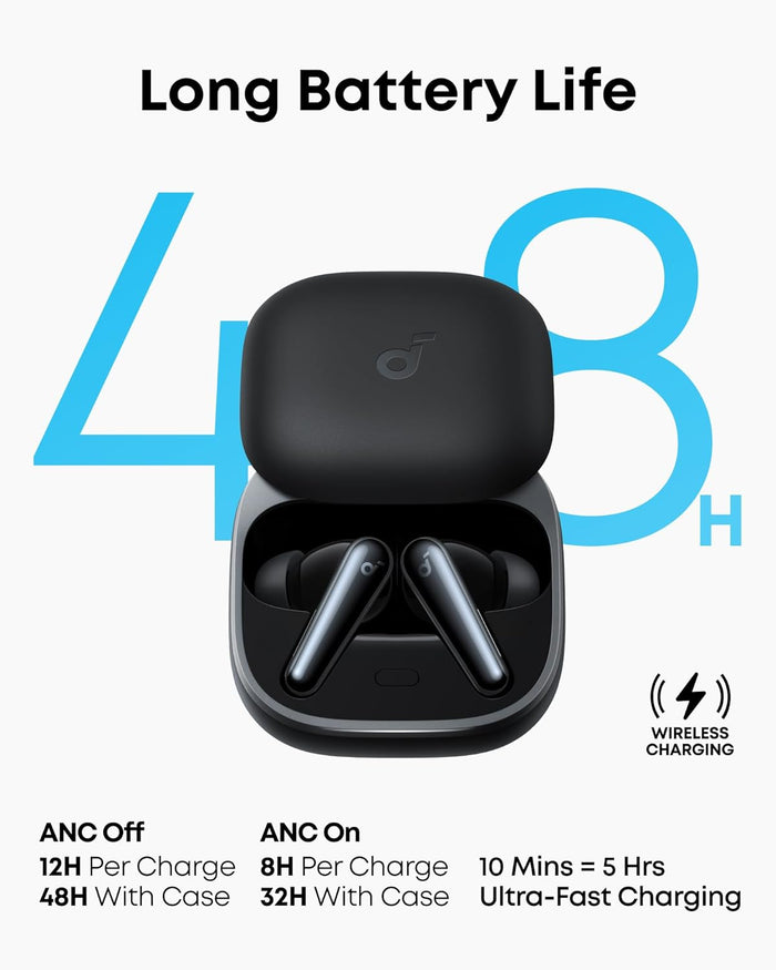 Soundcore by Anker Liberty 5 Noise-Cancelling Earbuds - Black
