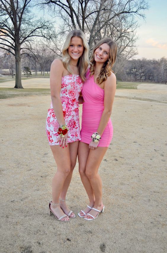 Strapless Floral Homecoming Dresses Mini Party Dress Graduation Dress,AST2090