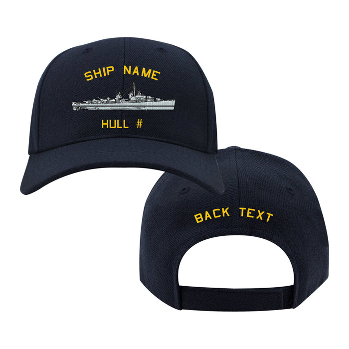 U.S. Navy Custom Ship Cap - Sumner Class Destroyer Hats and Caps