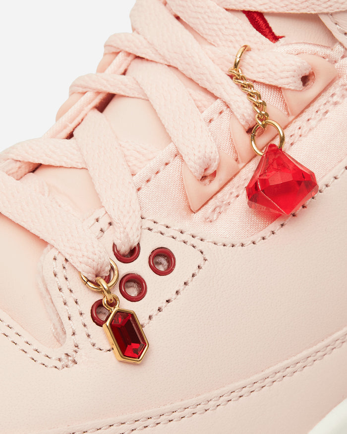 Nike Jordan Wmns Wmns Air Jordan 3 Retro Vday Washed Coral/Gym Red Sneakers Mid HJ0178-600
