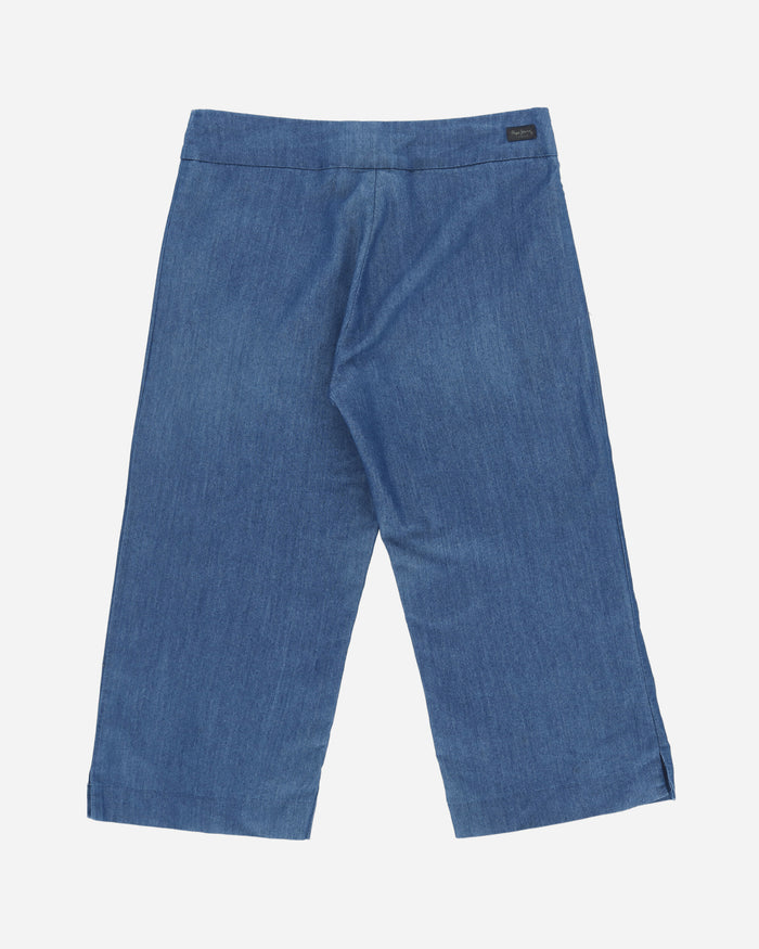 Pezze Vintage Wmns Pepe Jeans Capri Trousers Blue Shorts Short 0772410 1