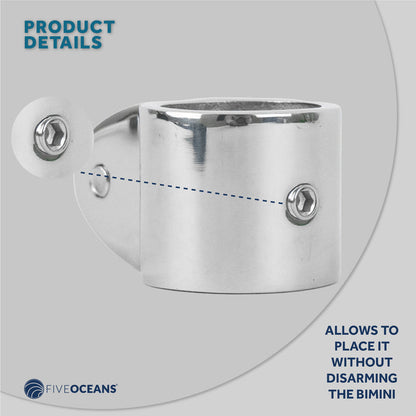 Bimini Top Hardware 1" Jaw Slide, AISI316 Stainless Steel - 2-Pack - FO2959-M2 - Five Oceans