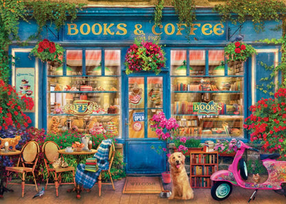 1000 Piece Jigsaw Puzzle - Books & Coffee | EUROGRAPHICS