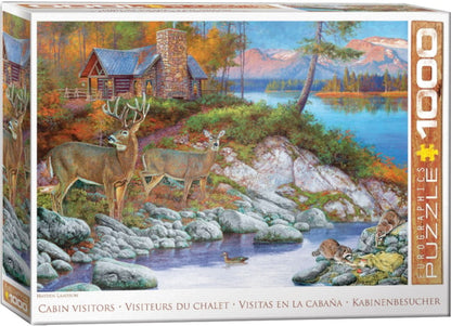 1000 Piece Jigsaw Puzzle - Cabin Visitors | EUROGRAPHICS