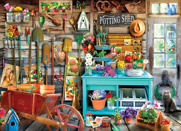 1000 Piece Jigsaw Puzzle - The Potting Shed | EUROGRAPHICS