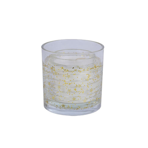 10cm Gold Glitter Flicker Led Candle
