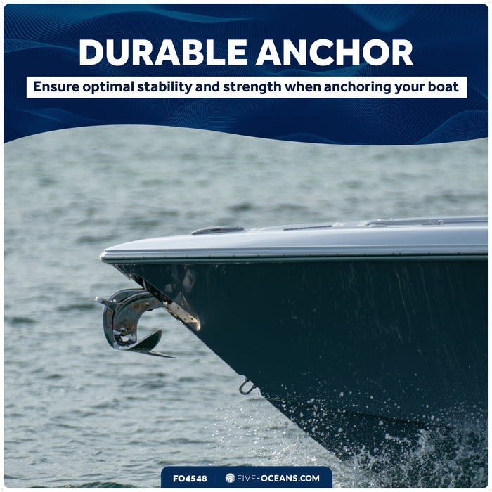 11 Lb. Bruce Claw Anchor, AISI316 Stainless Steel – FO4548 - Five Oceans