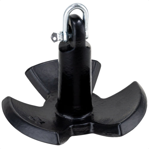 12 Lb. River Anchor, Black, Vinyl Coated - FO4301 - Five Oceans