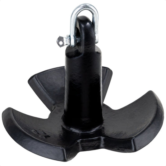 12 Lb. River Anchor, Black, Vinyl Coated - FO4301 - Five Oceans