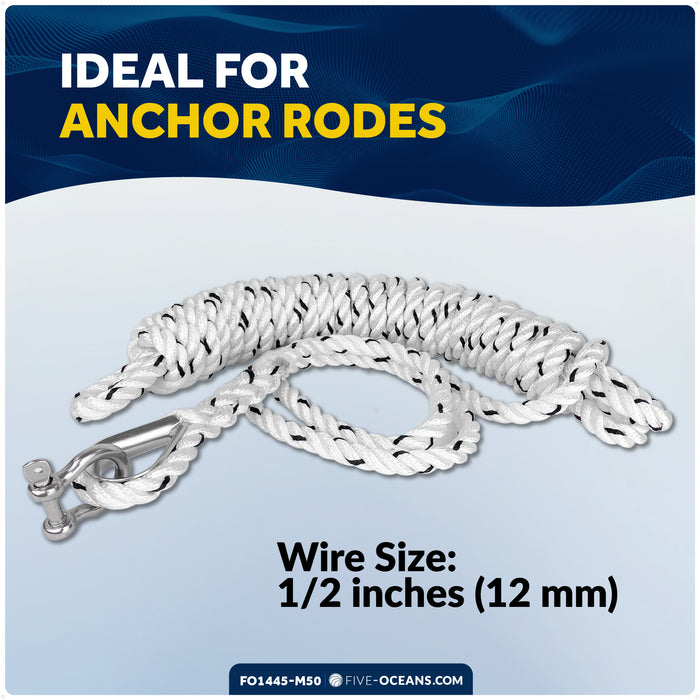 1/2" Wire Rope Thimble, AISI316 Stainless Steel, 50-Pack - FO1445-M50 - Five Oceans