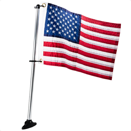 12" x 18" U.S. 50-Star Flag Kit with Flat Surface Mount - FO4686 - Five Oceans