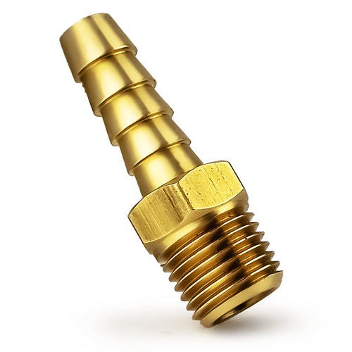 1/4" NPT Universal Fuel Tank Connector, 5/16" Barb Hose, Brass - FO4278 - Five Oceans
