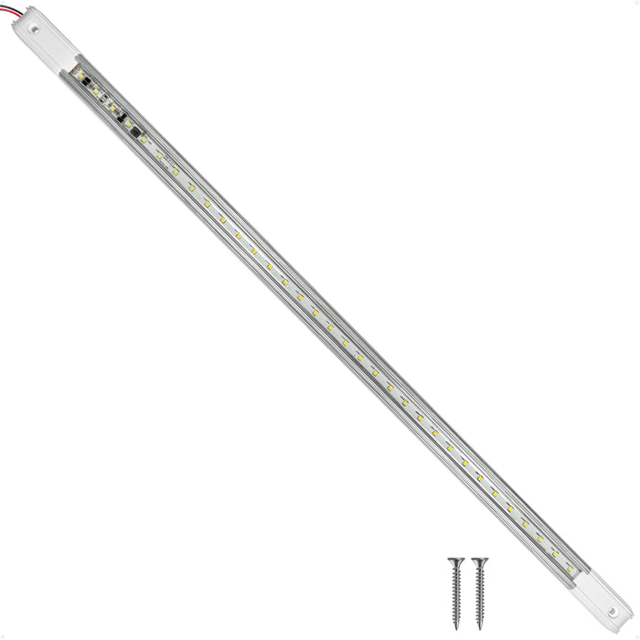 24-1/2" LED Strip Light, 16.5W Natural White, Aluminum Housing, 12V-30V - FO5002 - Five Oceans
