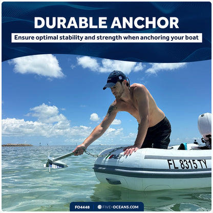 25 Lb. Fluke Anchor, Galvanized Steel - FO4448 - Five Oceans