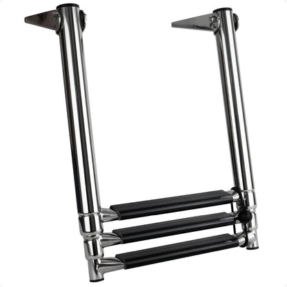 3-Step Over Platform Telescoping Swim Ladder, AISI316 Stainless Steel - FO4502 - Five Oceans