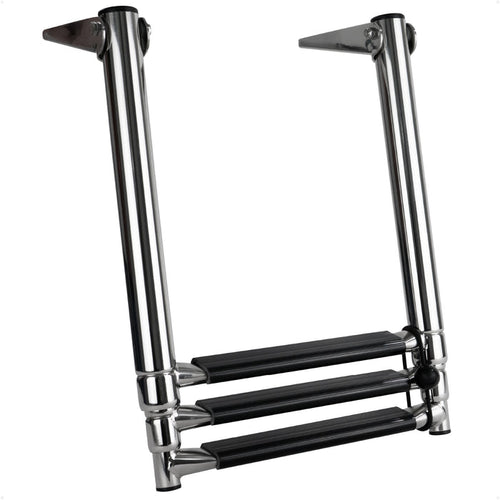 3-Step Over Platform Telescoping Swim Ladder, AISI316 Stainless Steel - FO4502 - Five Oceans