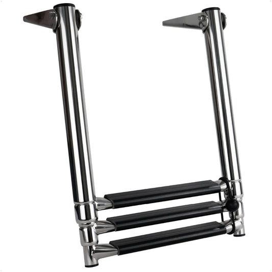 3-Step Over Platform Telescoping Swim Ladder, AISI316 Stainless Steel - FO4502 - Five Oceans