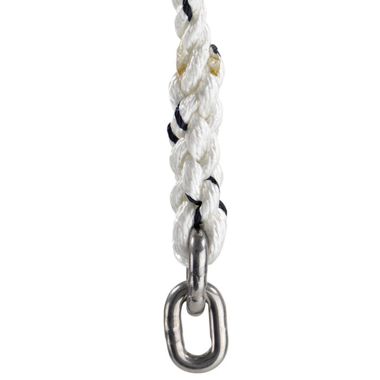 3-Strand Rope to Stainless Steel Anchor Locker Links Splice- FO-4691 - Five Oceans