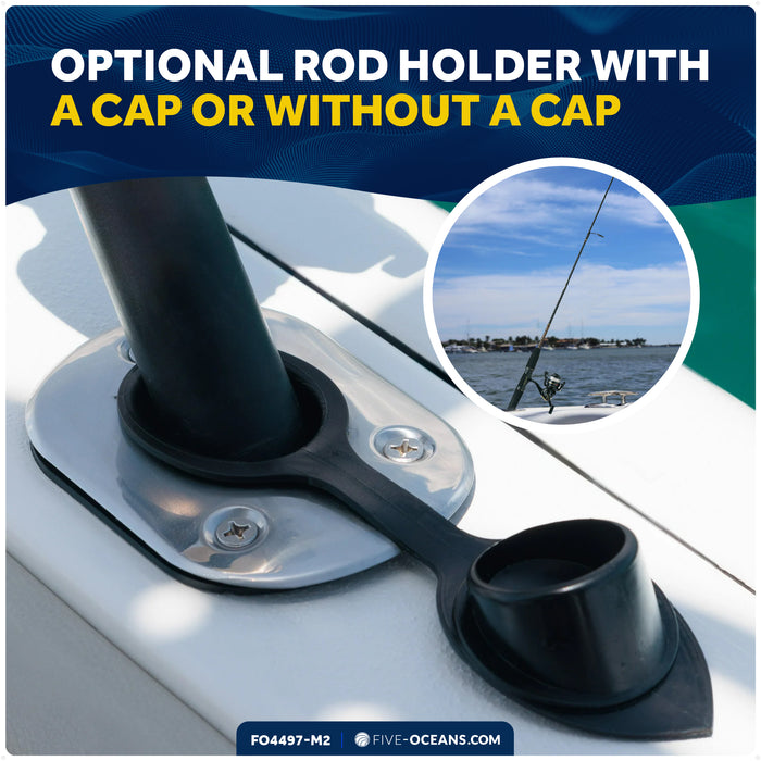 30-Degree Rod Holder, Flush Mount, Stainless Steel, 2-Pack – FO4497-M2 - Five Oceans