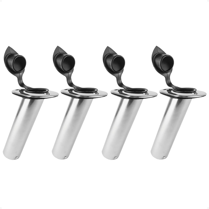 30-Degree Rod Holder, Flush Mount, Stainless Steel, 4-Pack – FO4497-M4 - Five Oceans