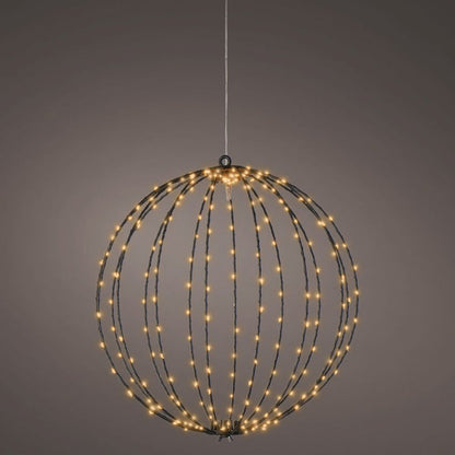 38cm Classic Warm LED Ball Black Frame Light