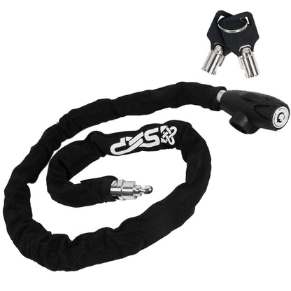 Bike Chain Lock, Keyed, with Mounting Bracket, 4' - FO3959 - Five Oceans