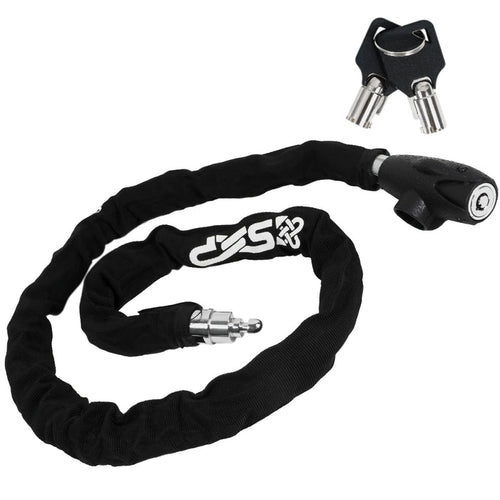 Bike Chain Lock, Keyed, with Mounting Bracket, 4' - FO3959 - Five Oceans