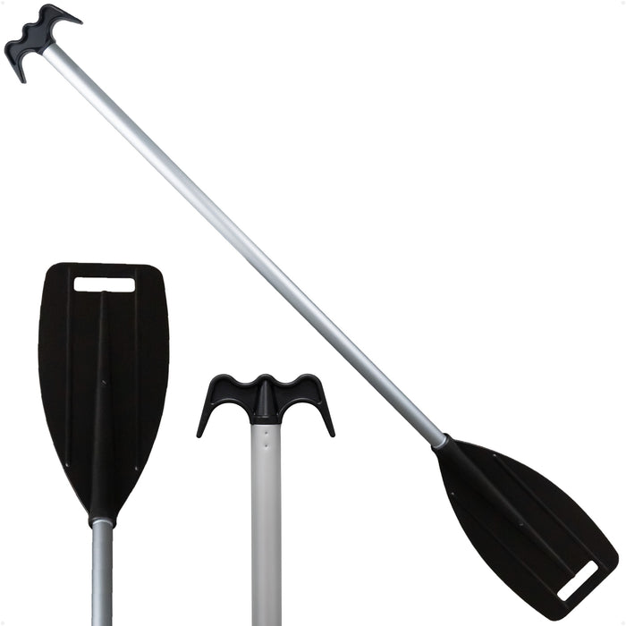 4' Paddle & Hook, Black, Aluminum - FO1876 - Five Oceans