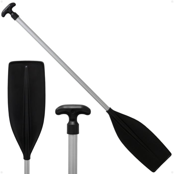 4' Paddle, T-Handle, Black, Aluminum - FO4722 - Five Oceans