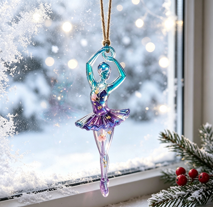 4pcs Christmas Hanging Ornament Resin Mold Set with Holes
