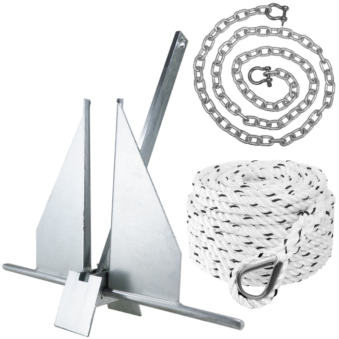 8 Lb. Fluke Anchor Kit - FO4640 - Five Oceans