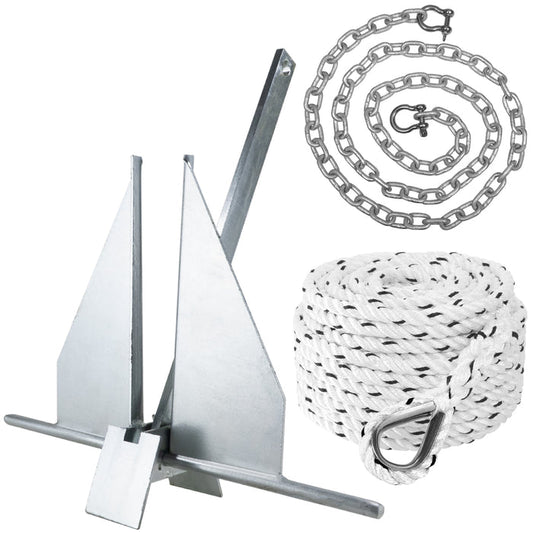 8 Lb. Fluke Anchor Kit - FO4640 - Five Oceans