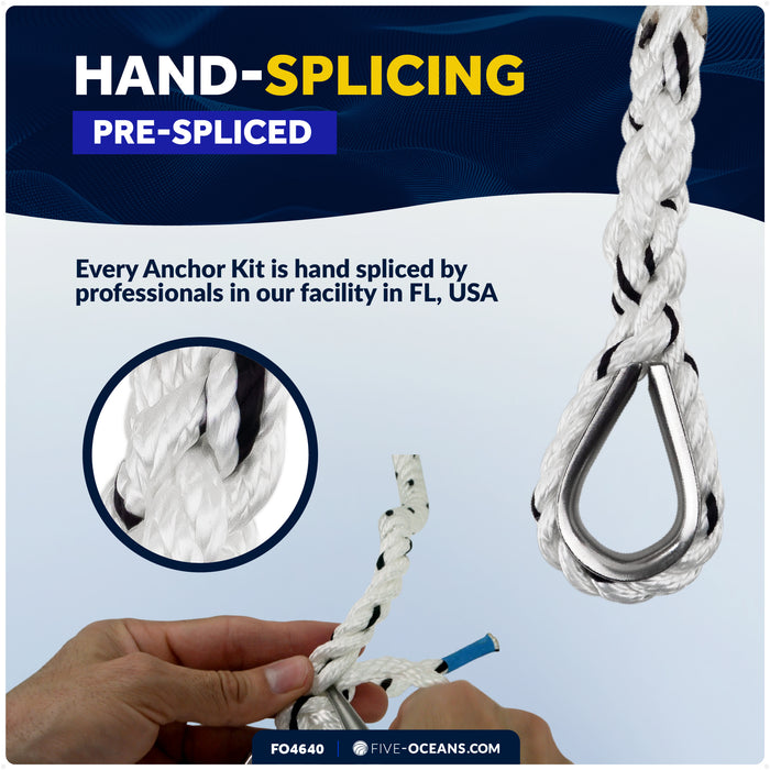 8 Lb. Fluke Anchor Kit - FO4640 - Five Oceans
