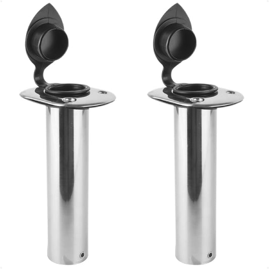 90-Degree Rod Holder, Flush Mount, Stainless Steel, 2-Pack - FO4498-M2 - Five Oceans